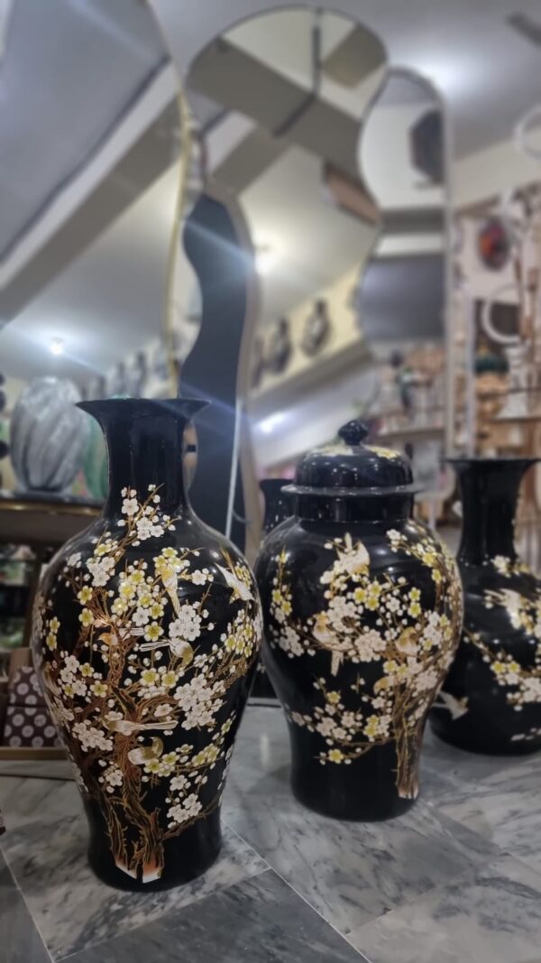Black vase