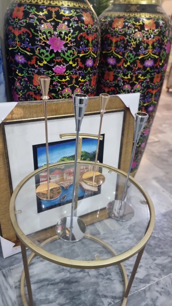 Slim metal Candle holder