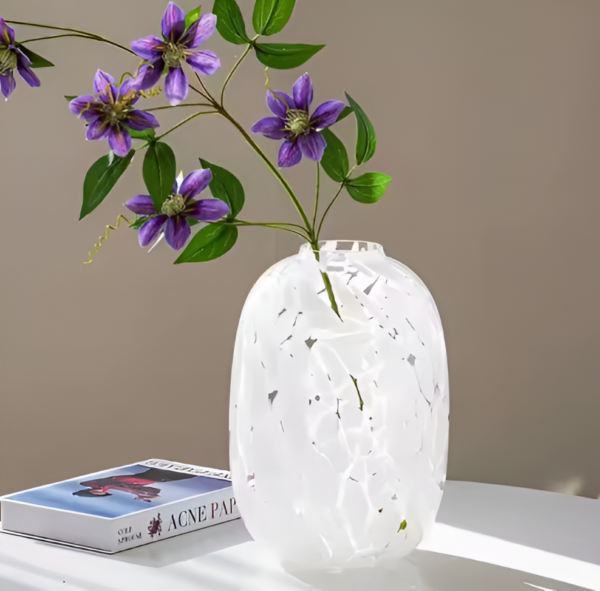 White Glass vase - Image 2